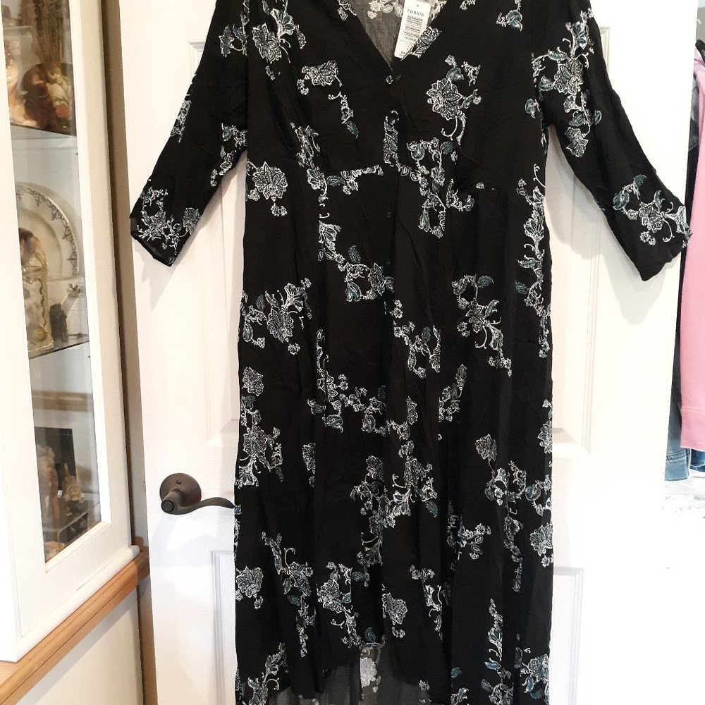 Torrid high /low print dress